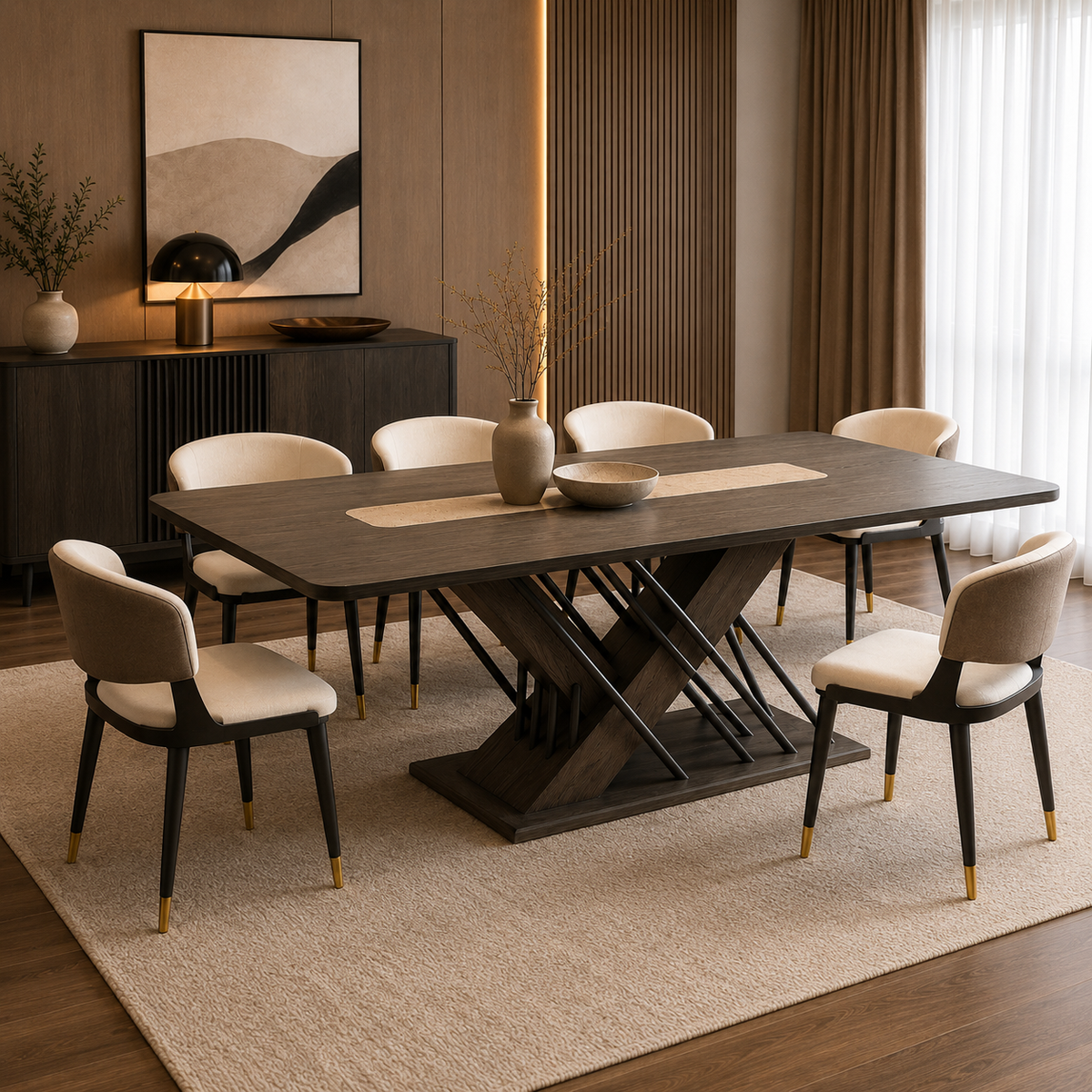 Verona Cross Dining Table