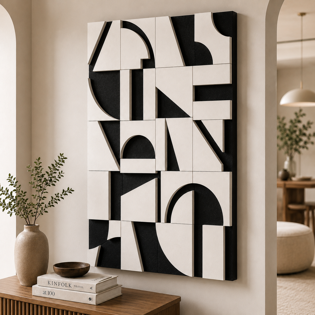 Monochrome Geometry Wall Art