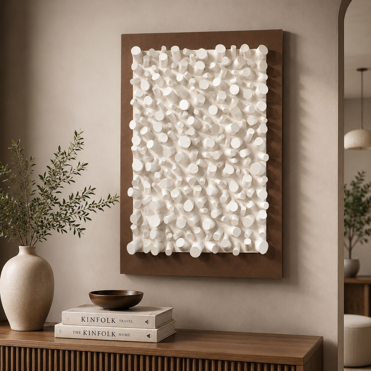Ivory Horizon 3D Wall Art