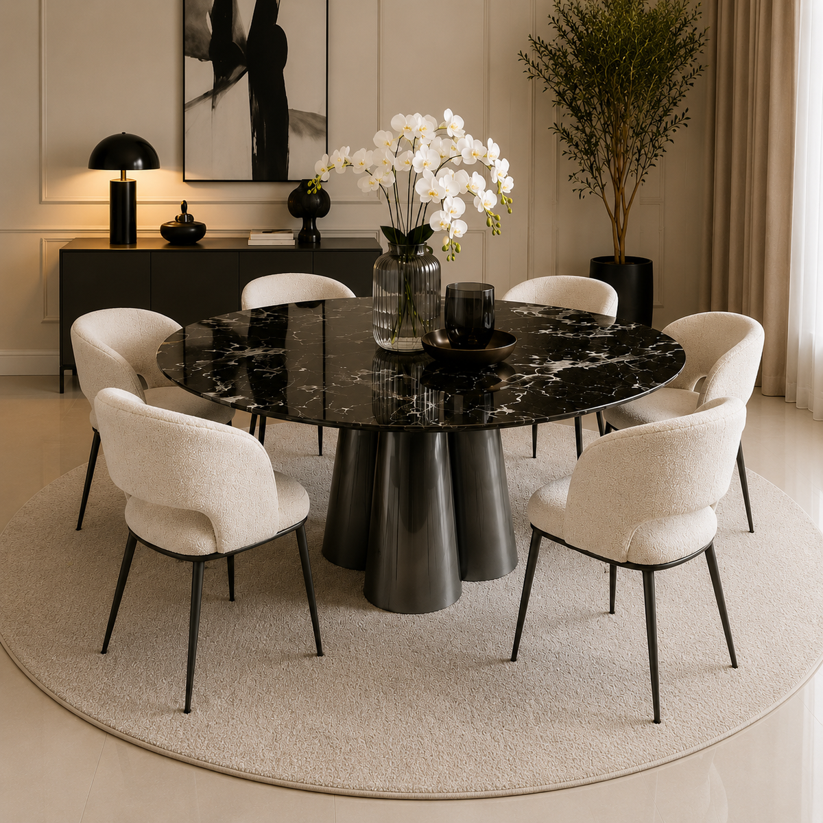 Noir Eclipse Dining Table