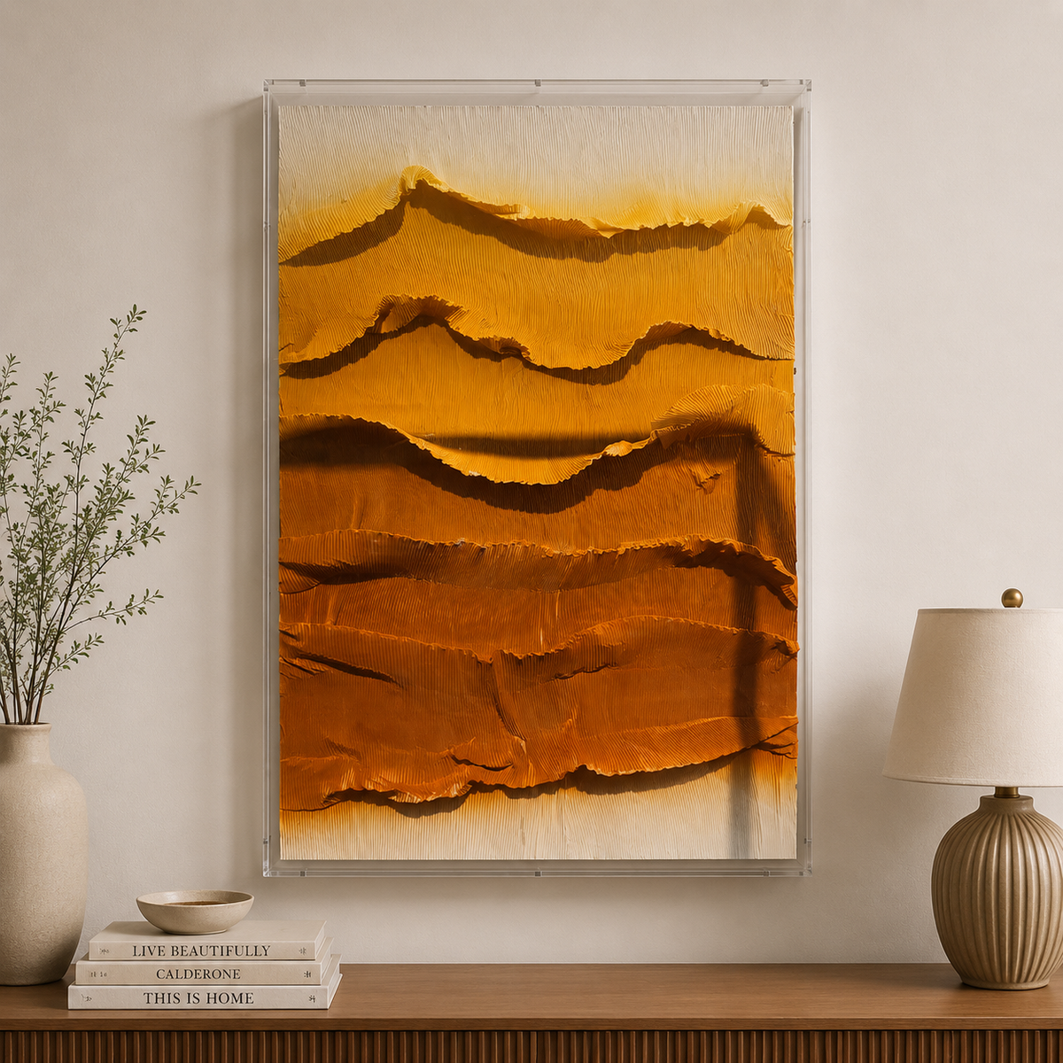 Amber Horizon Wall Art