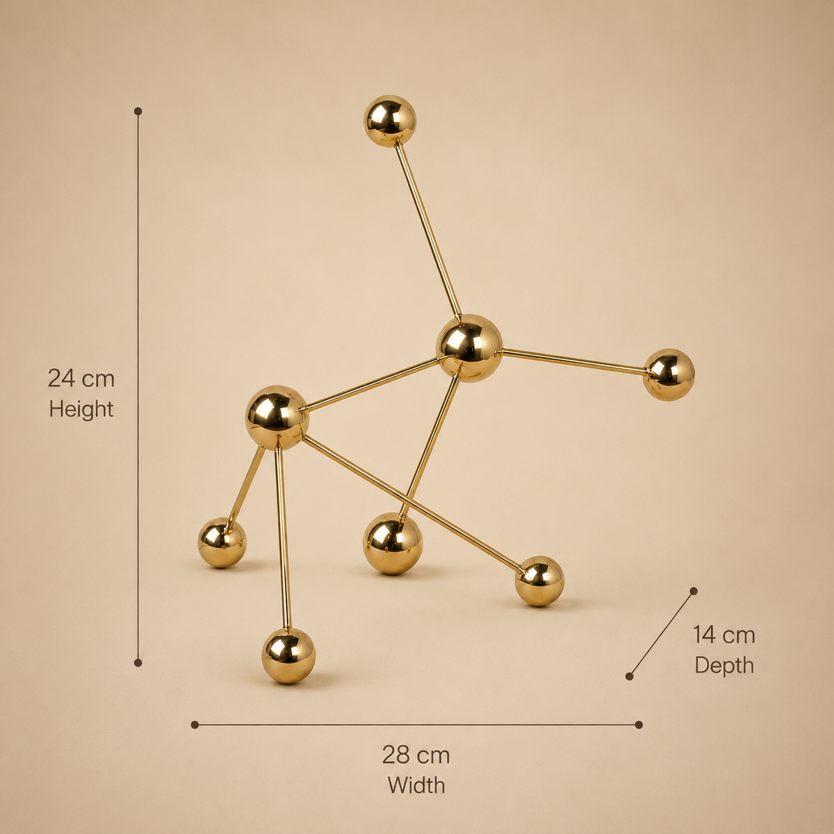 Golden Orbit Sculpture