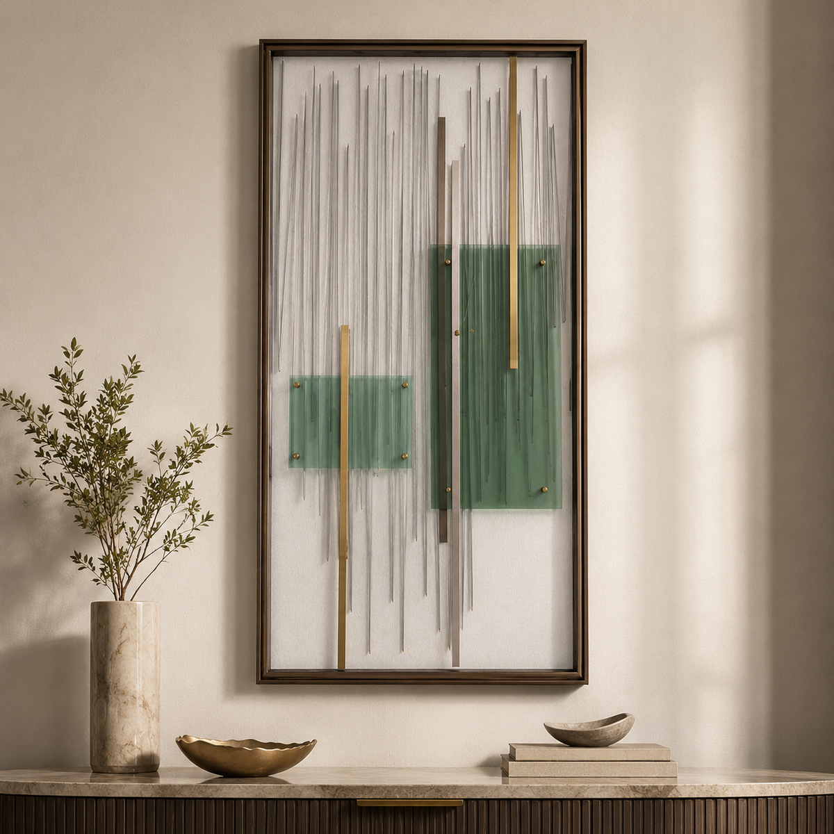 Emerald Line Wall Art