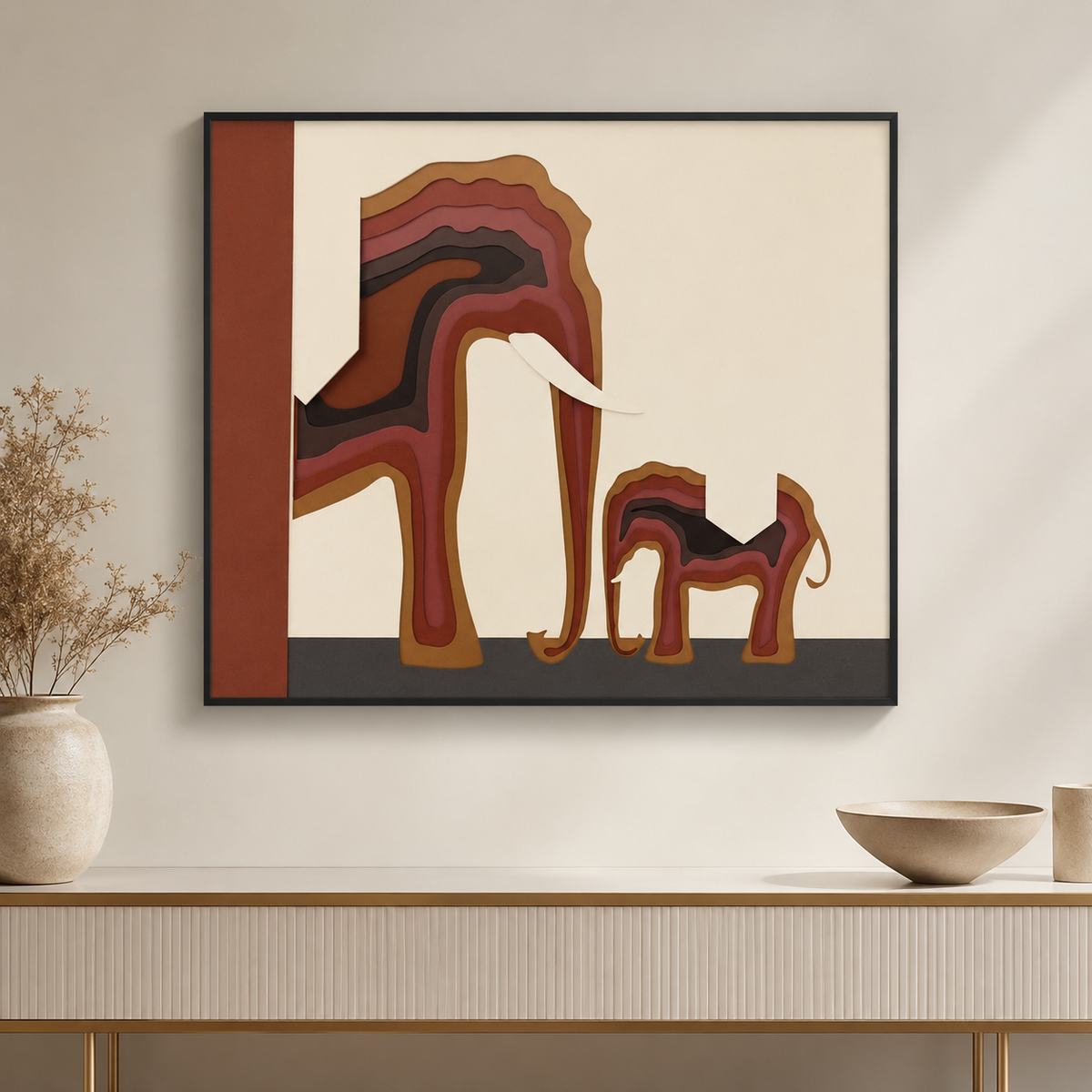 Sahara Elephant Wall Art
