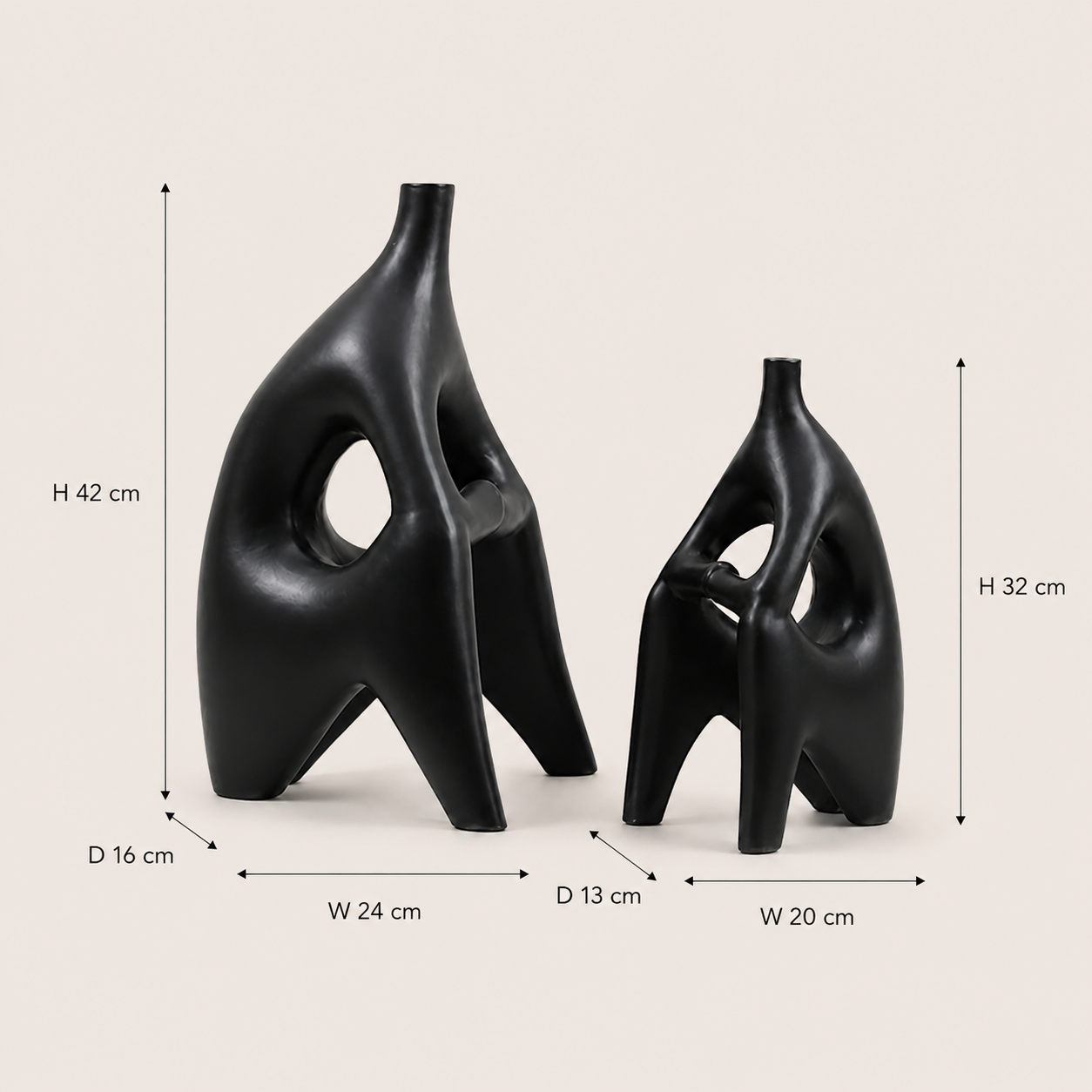 Noir Arch Sculpture Set