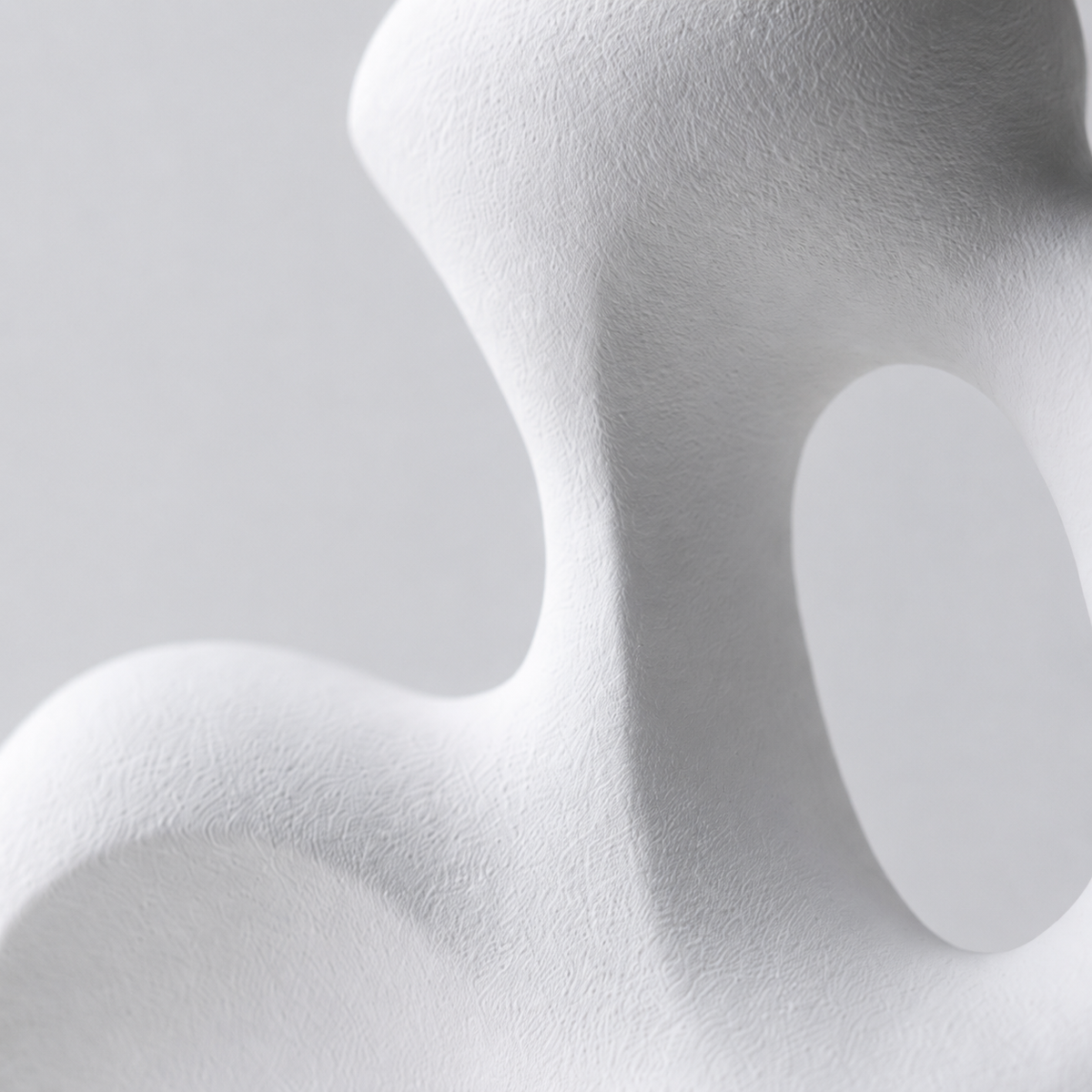 Ivory Flow Sculpture