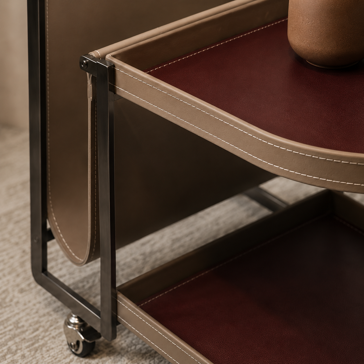 Verona Leather Trolley