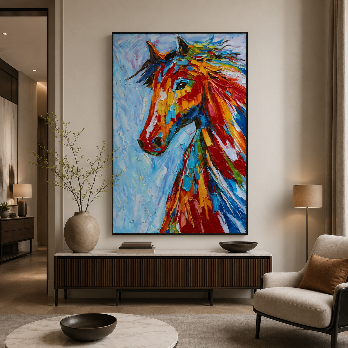 Vivid Horse Wall Art