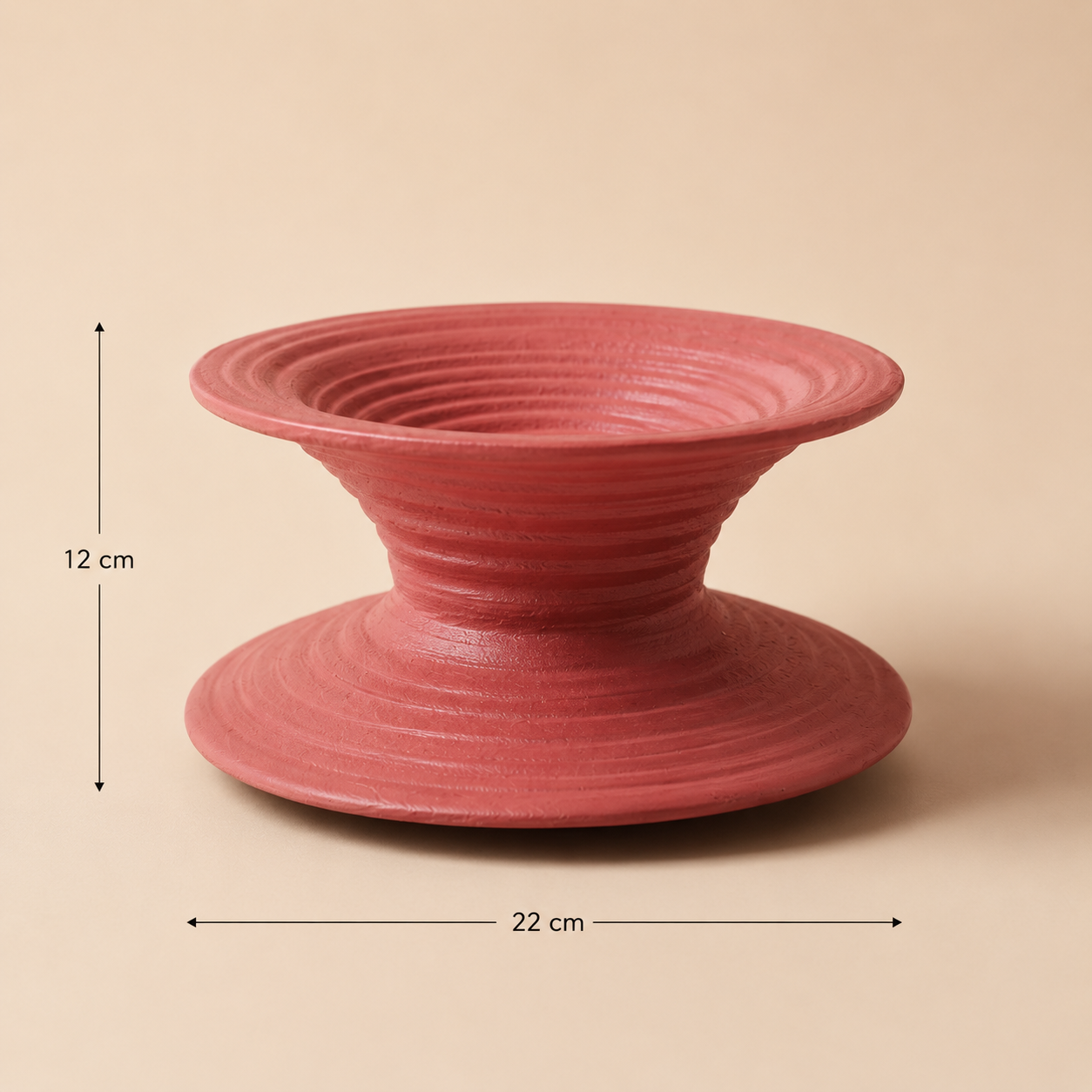 Terracotta Ripple Bowl