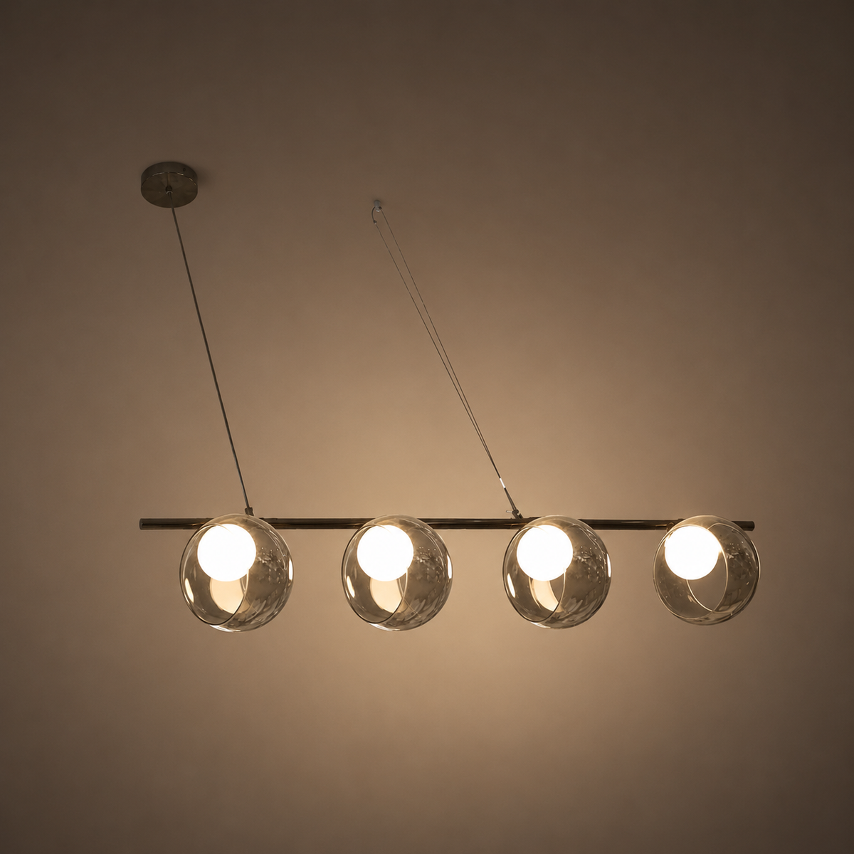 Luna Globe Linear Chandelier