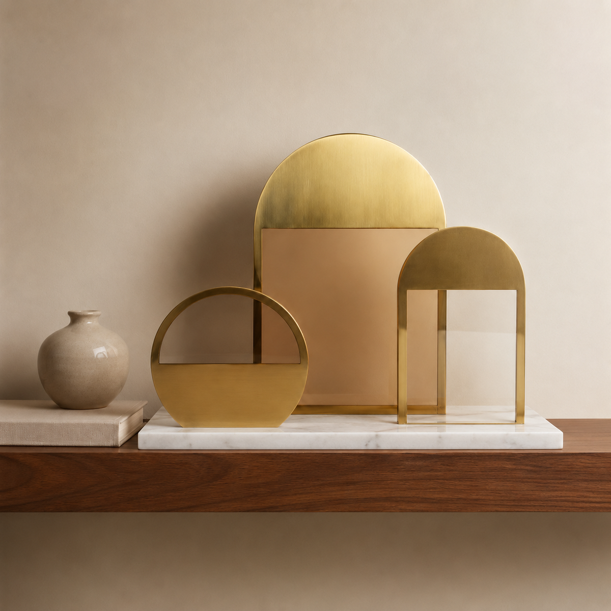 Aurelia Geometric Sculpture Set