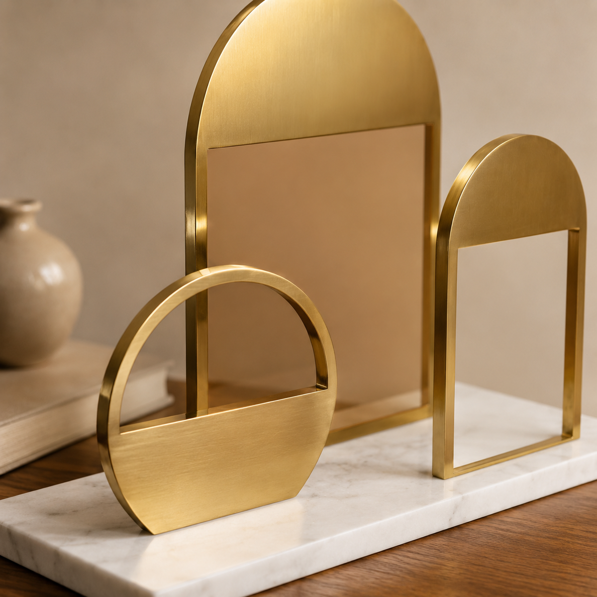 Aurelia Geometric Sculpture Set