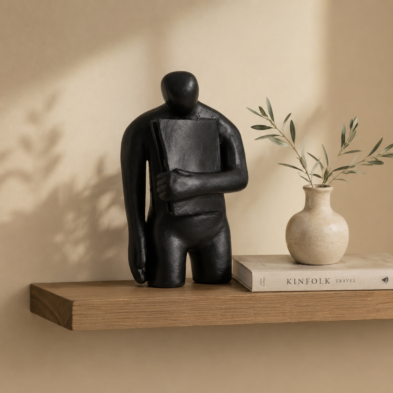 Noir Scholar Sculpture