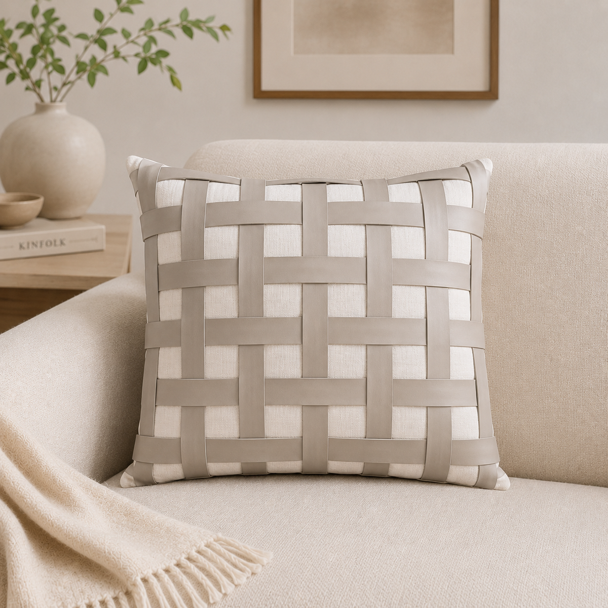 Ivory Stitch Cushion