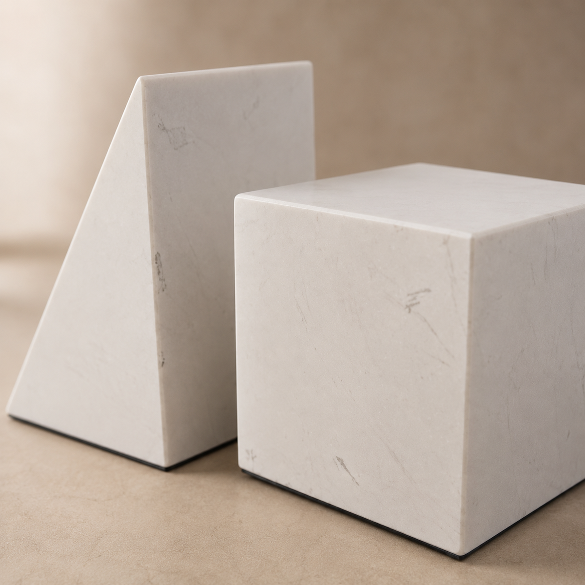 Marble Geometry Sculpture Set