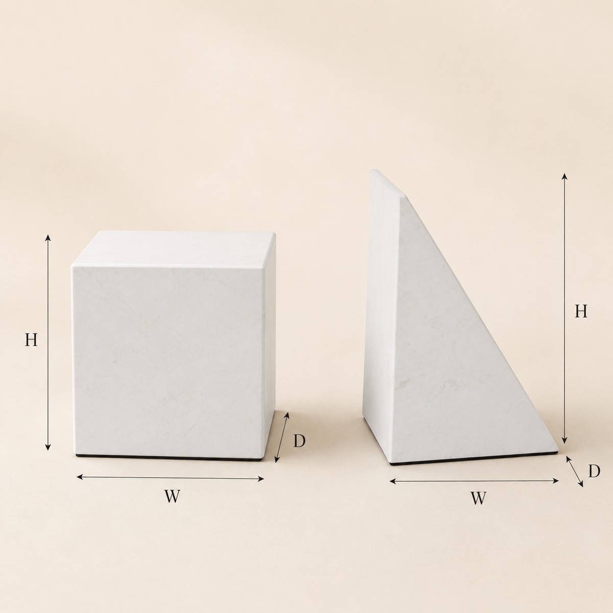Marble Geometry Sculpture Set