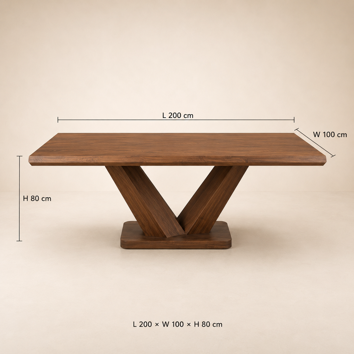 Verona Walnut Dining Table