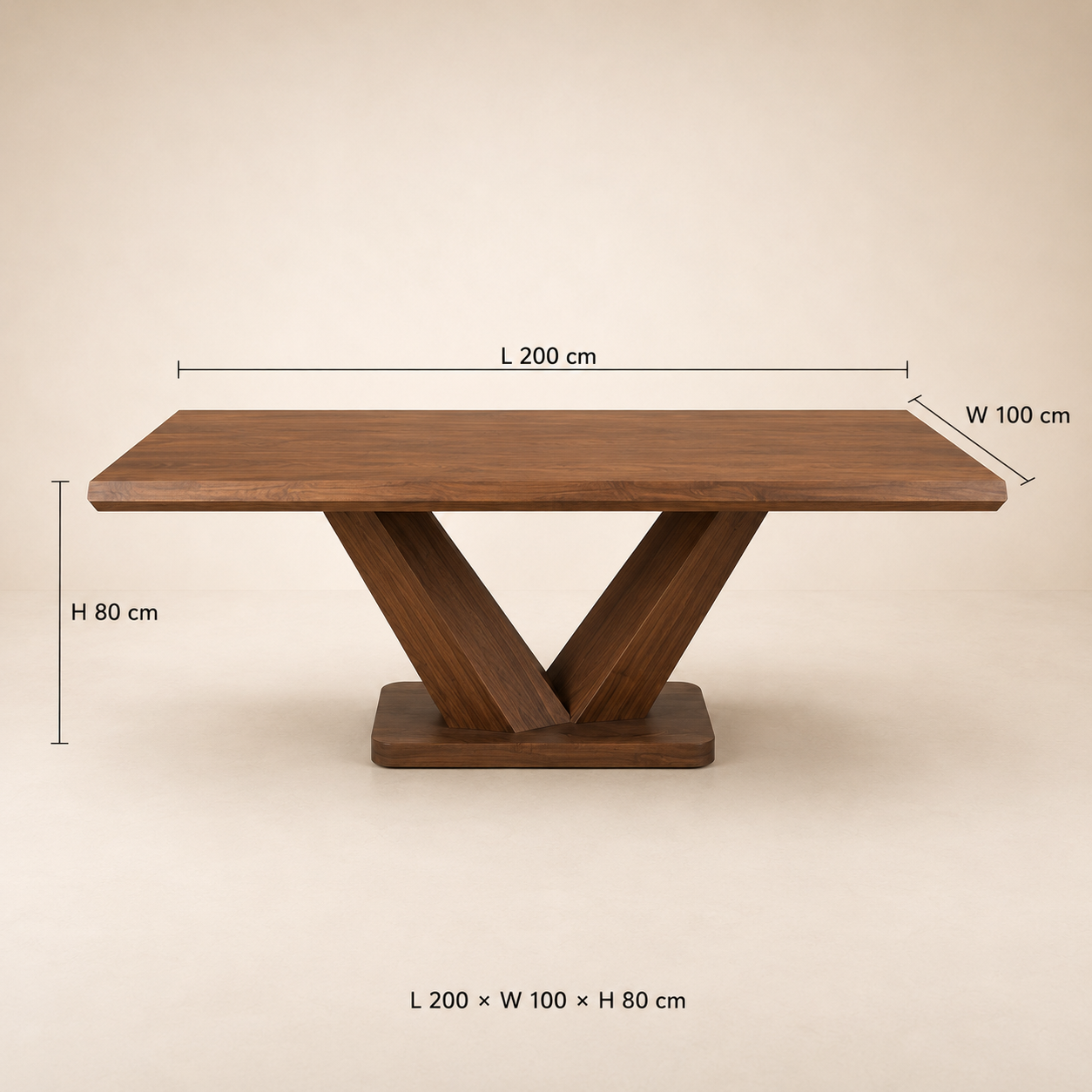 Verona Walnut Dining Table