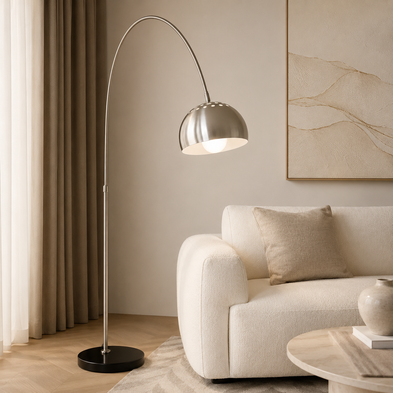 Luna Dome Arc Floor Lamp