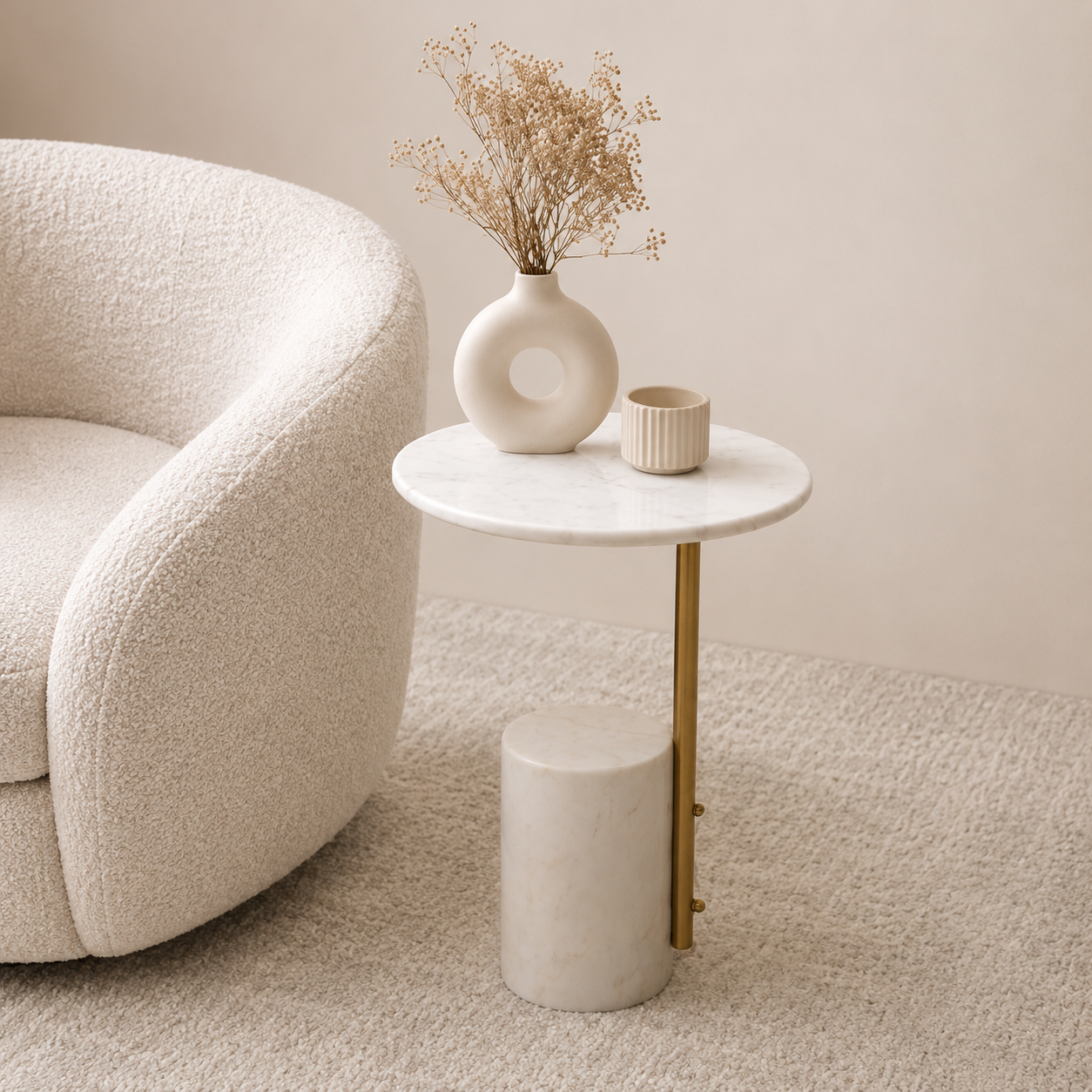 Serena Marble Side Table