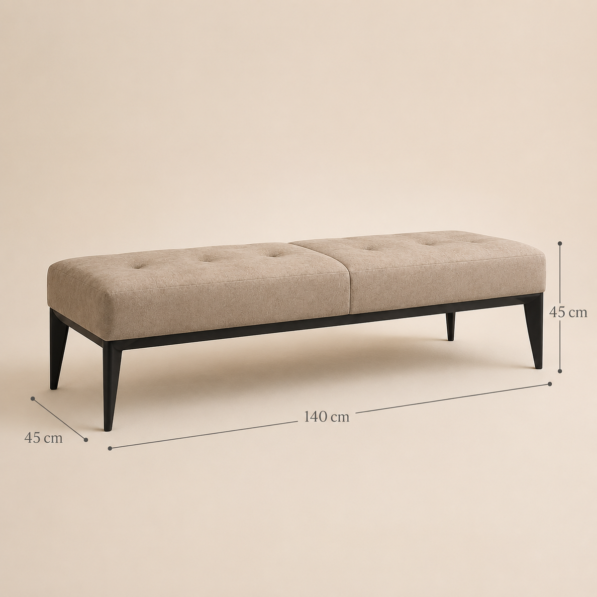 Luna Tufted Bench
