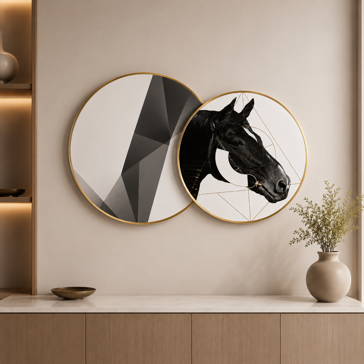 Equine Geometry Wall Art