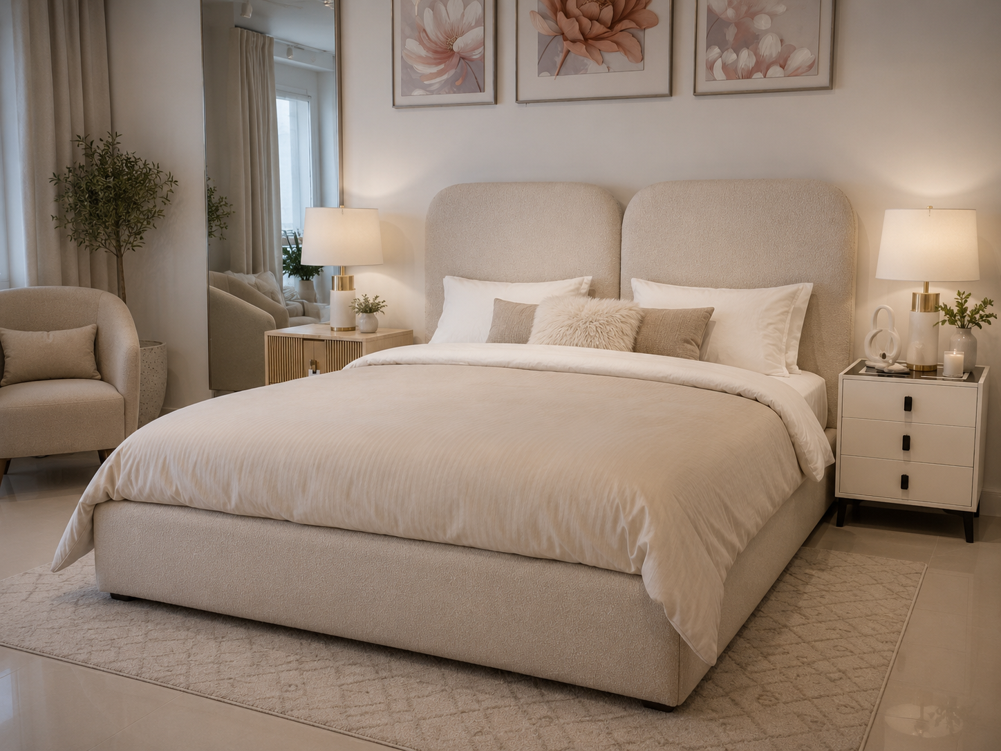 Aria Twin Panel Bed