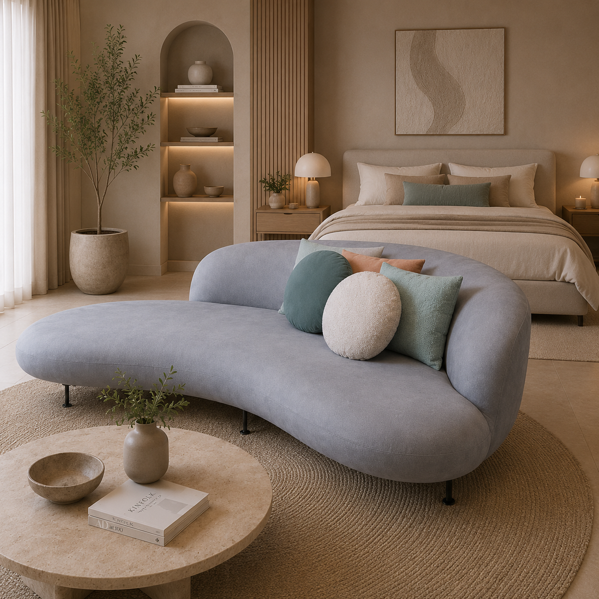 Azure Wave Sofa