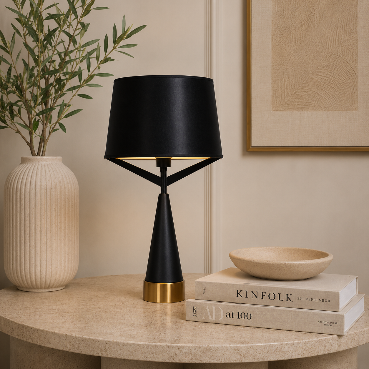 Noir Luxe Table Lamp