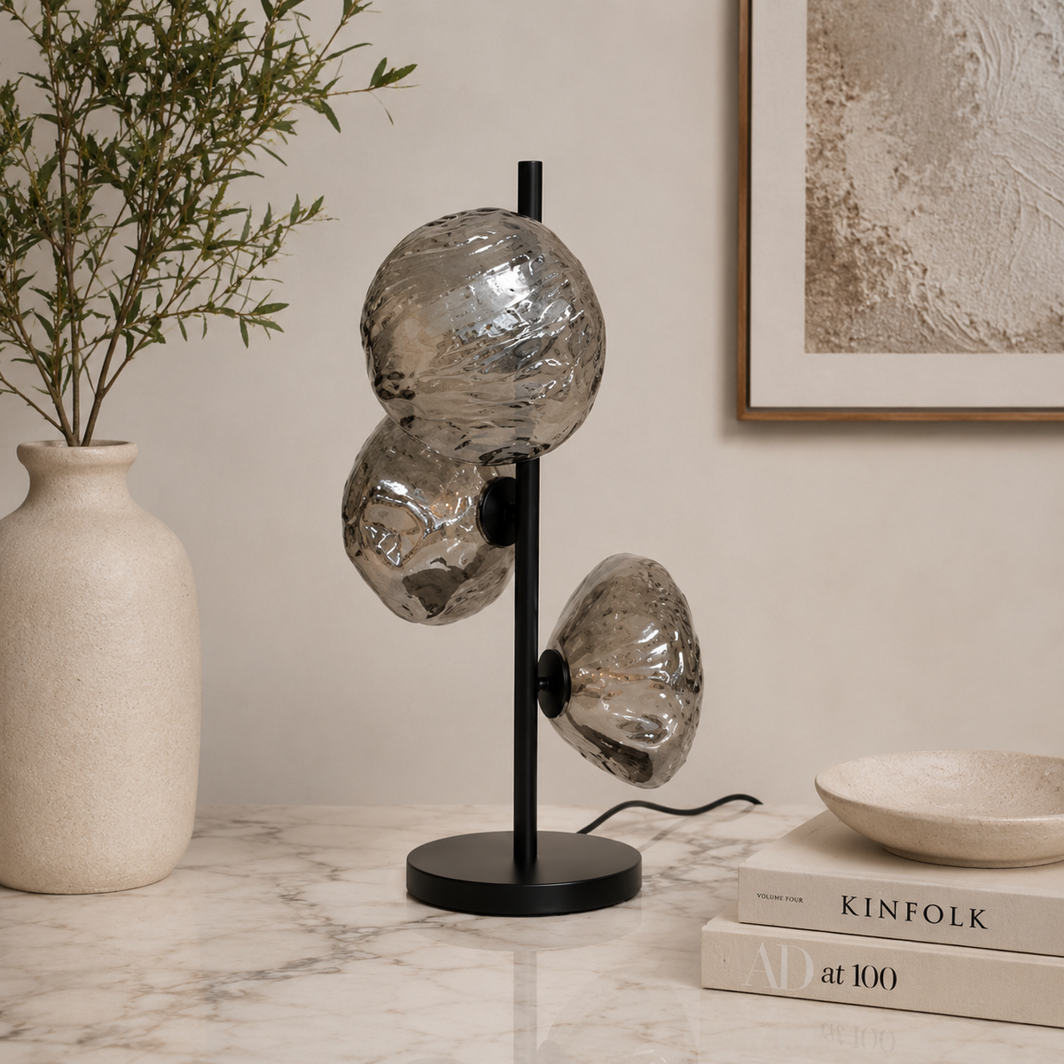 Aurora Glass Trio Lamp