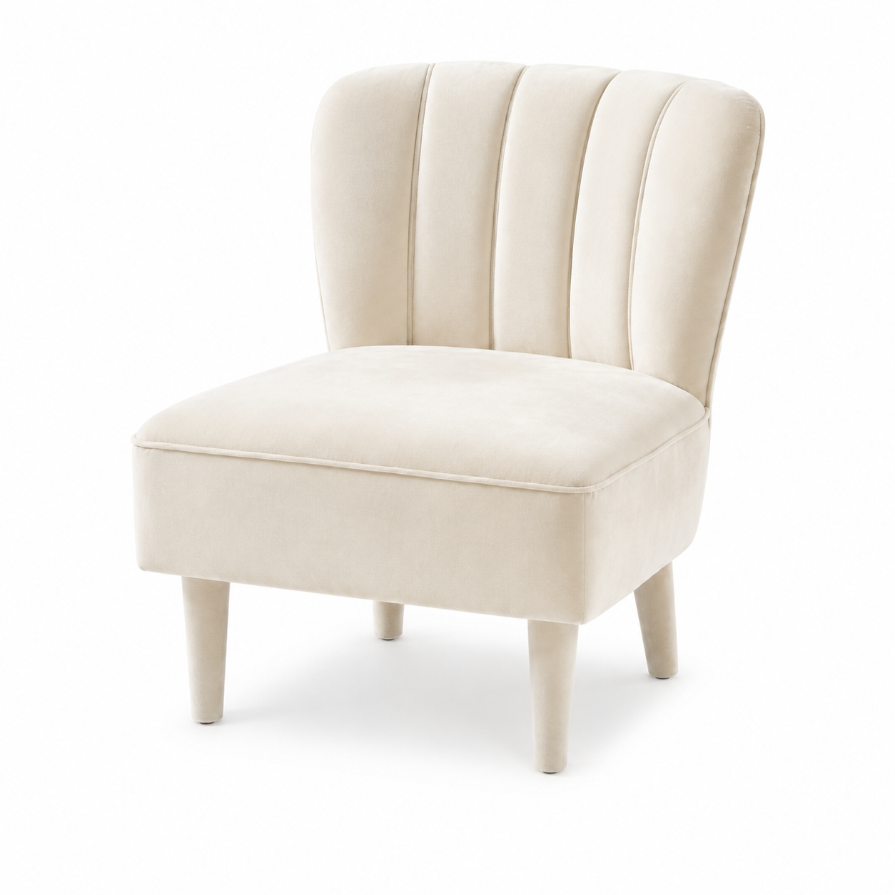 Ivory Shell Accent Chair