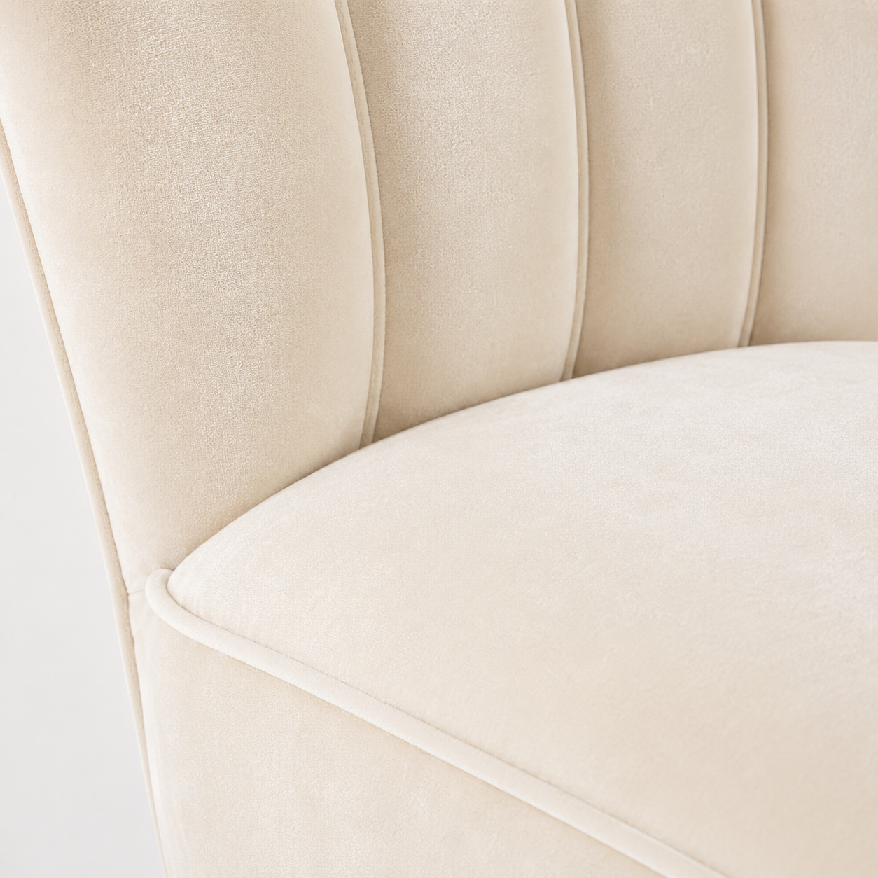 Ivory Shell Accent Chair