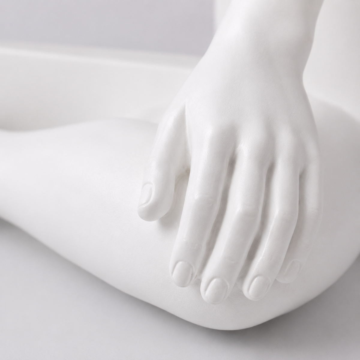 Azure Reflection Sculpture White