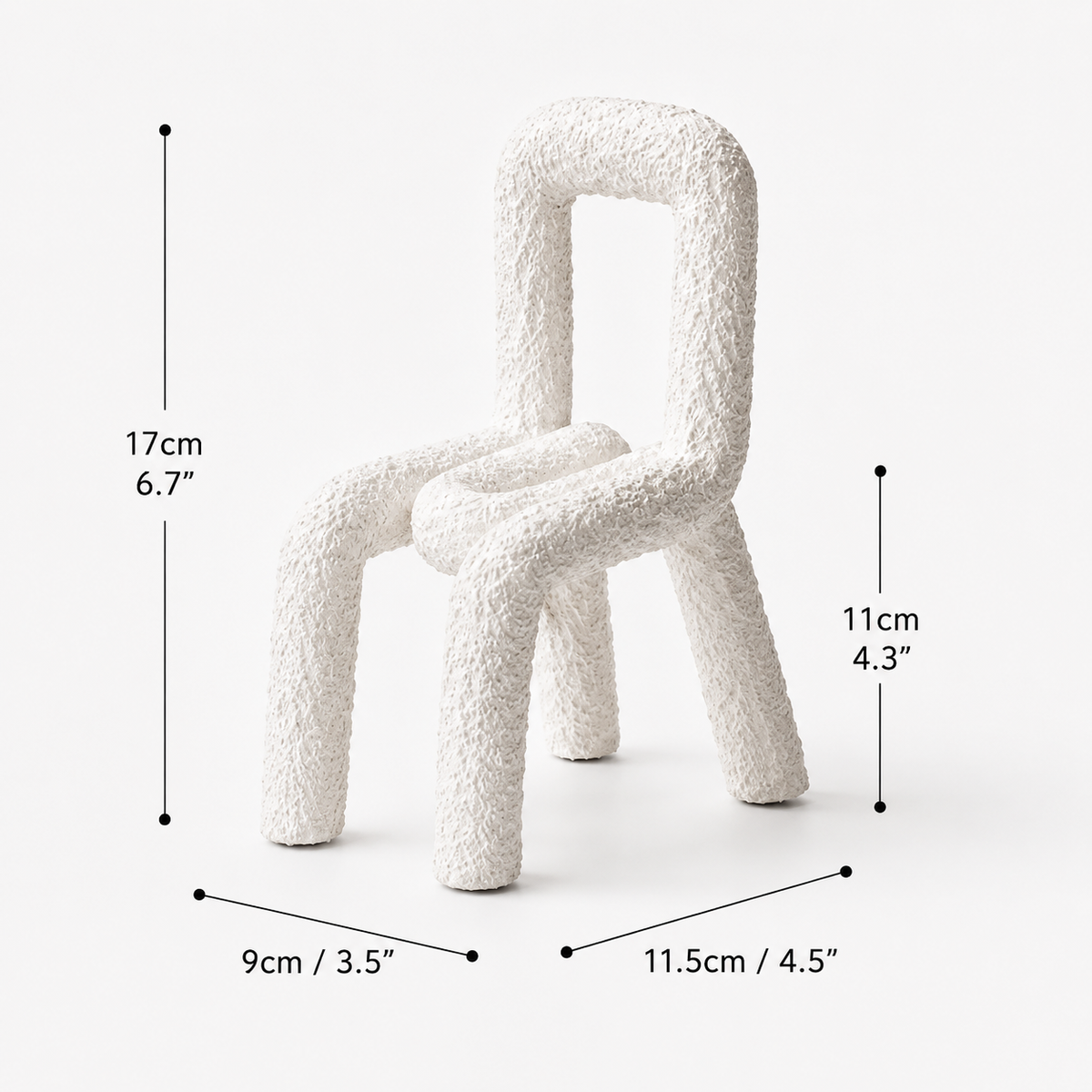 Arco Texture Sculpture White