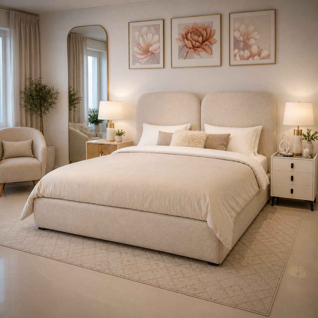 Aria Twin Panel Bed