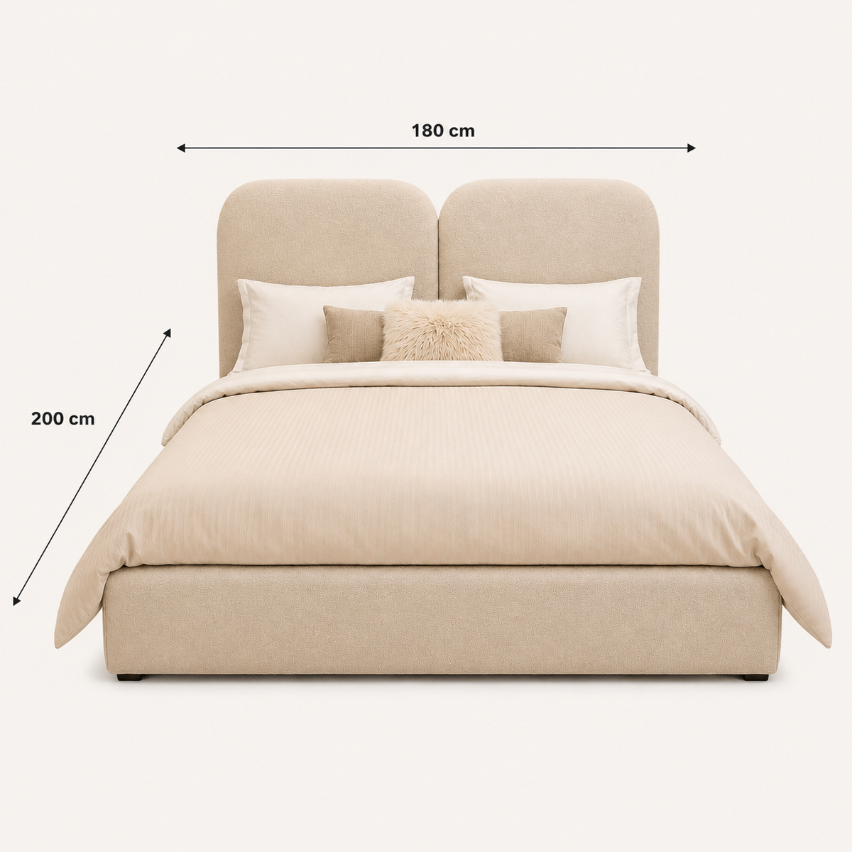 Aria Twin Panel Bed