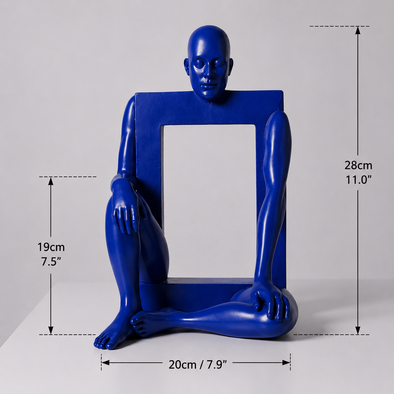 Azure Reflection Sculpture Blue