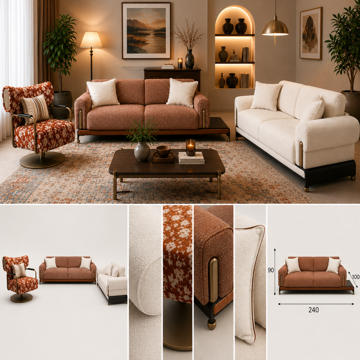 Baraga Sofa Set
