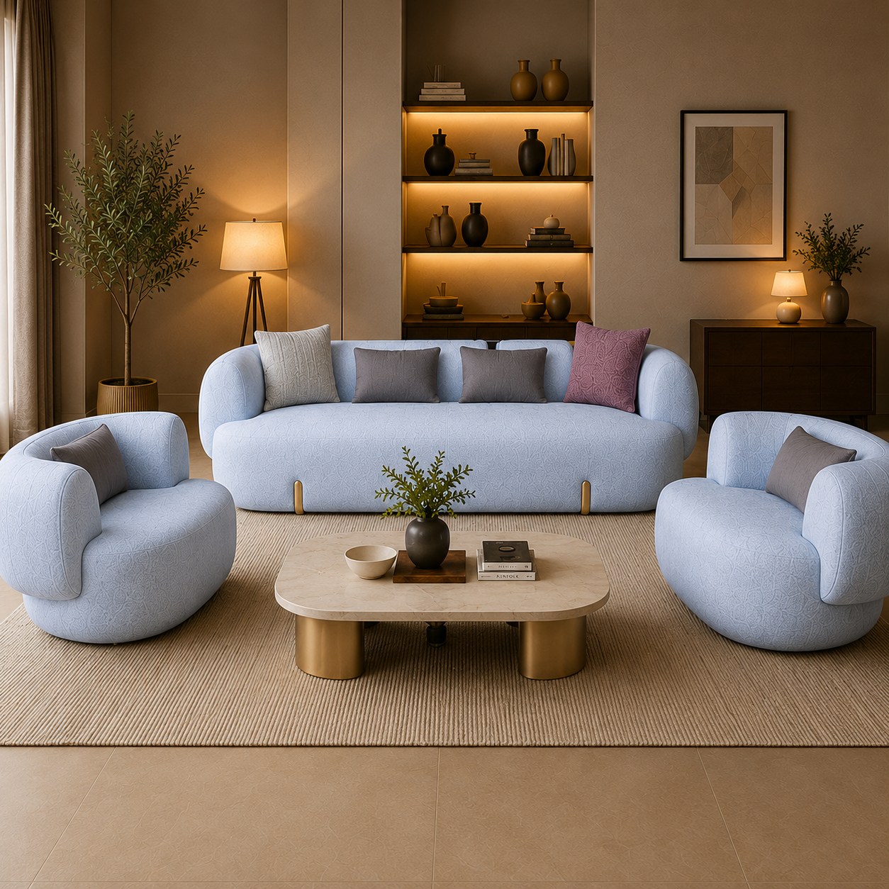 Lunara Sofa Set