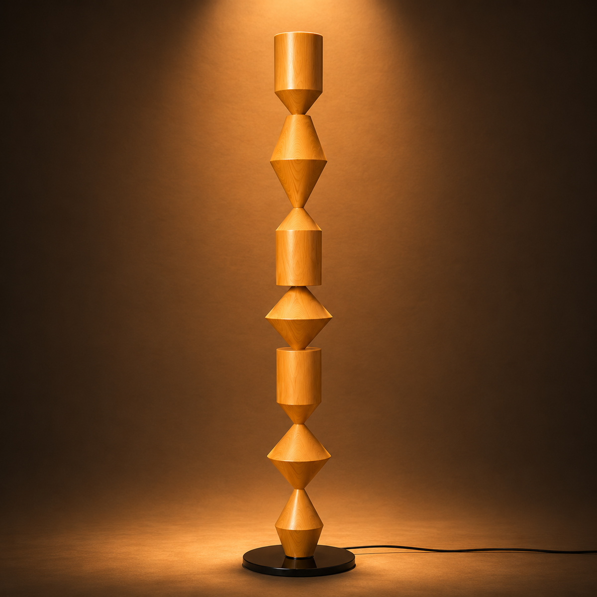 Totem Wood Floor Lamp