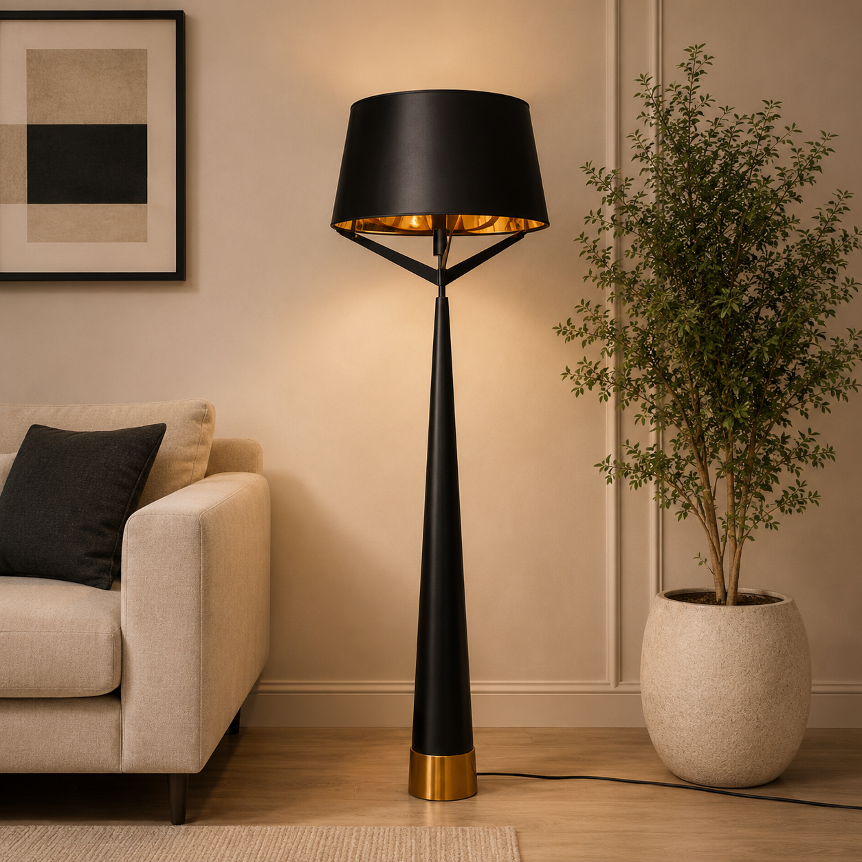 Noir Luxe Floor Lamp