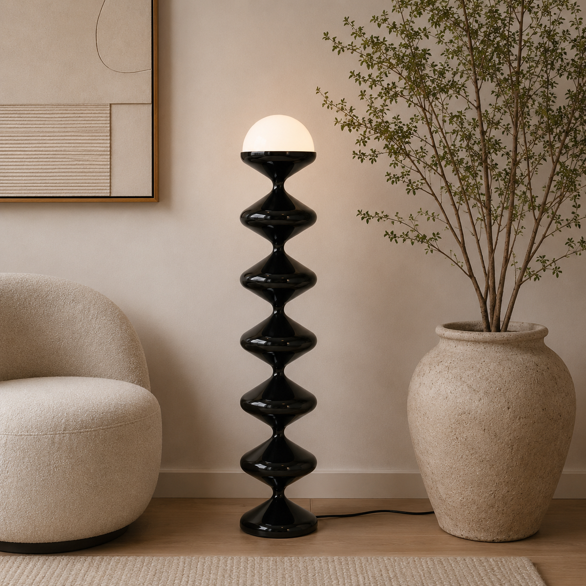 Midnight Totem Floor Lamp