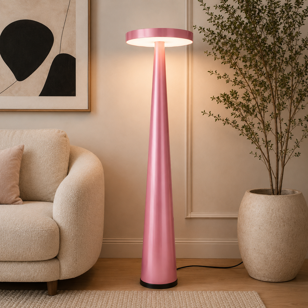 Blush Aura Floor Lamp