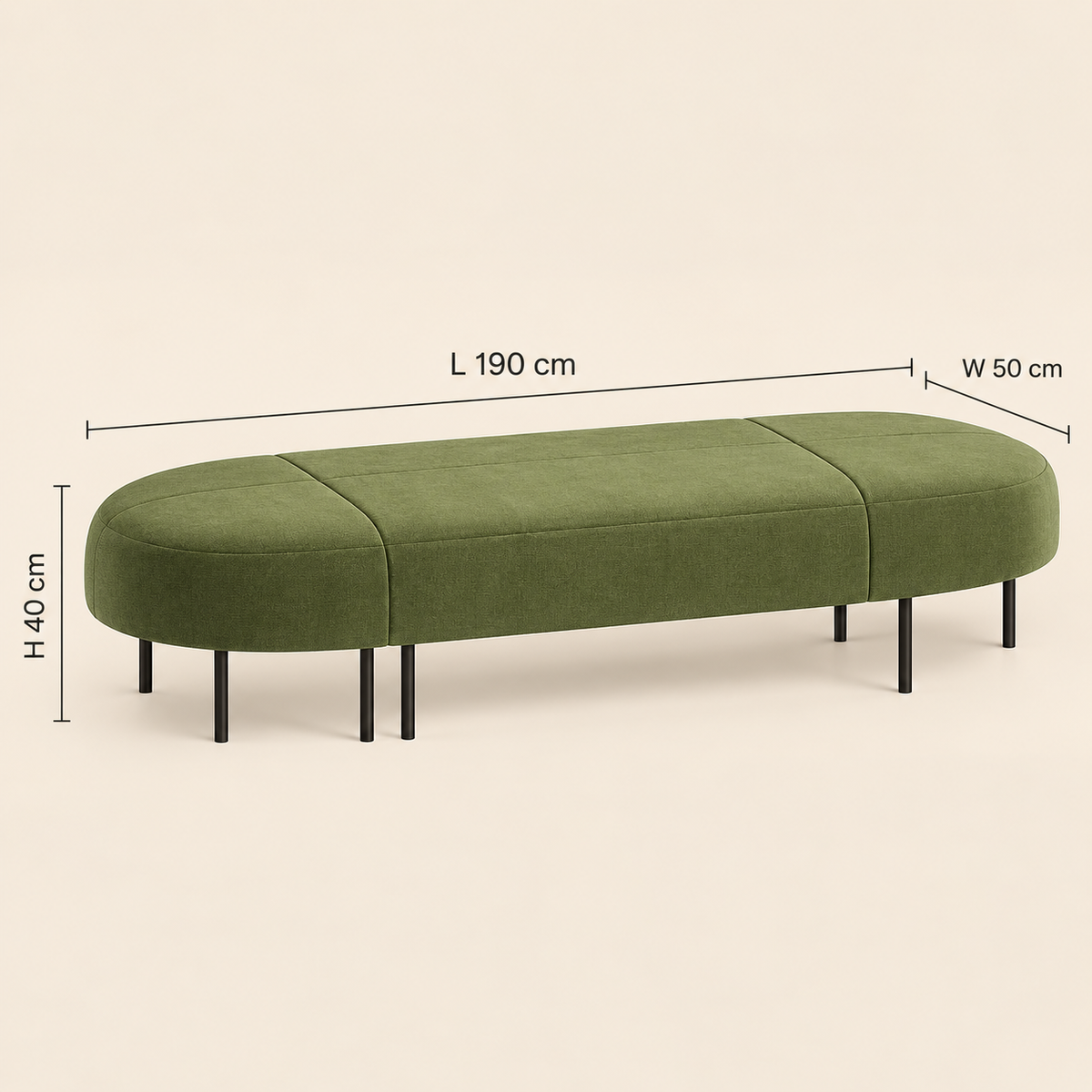 Verde Curve Bench