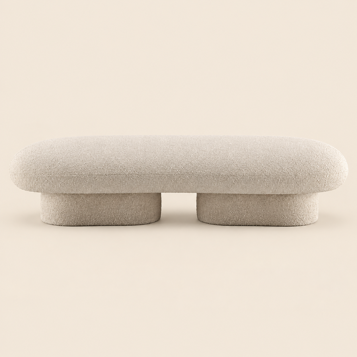 Pebble Bouclé Bench