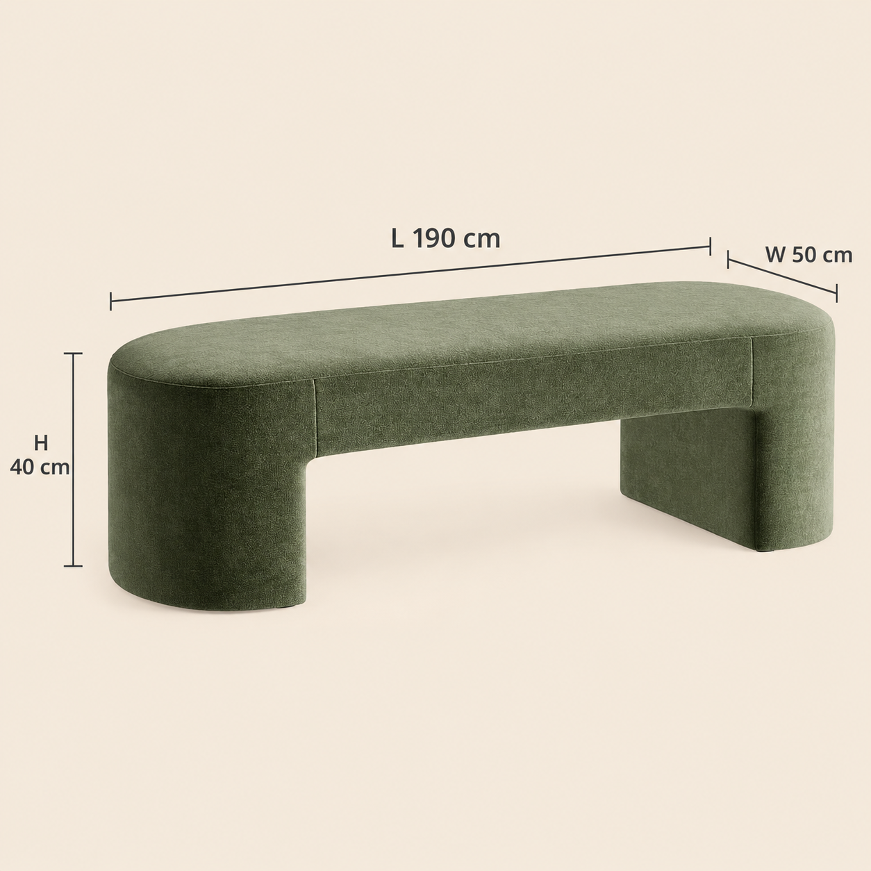 Olive Arch Bench