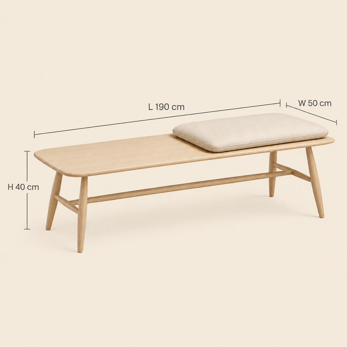 Nordic Wood Bench