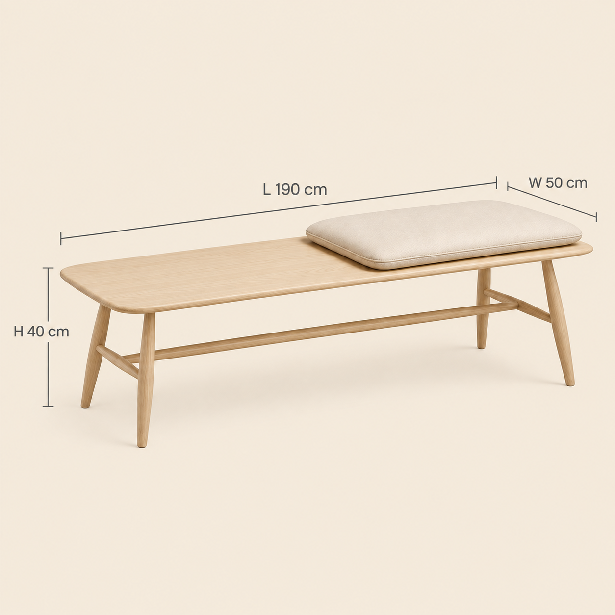 Nordic Wood Bench