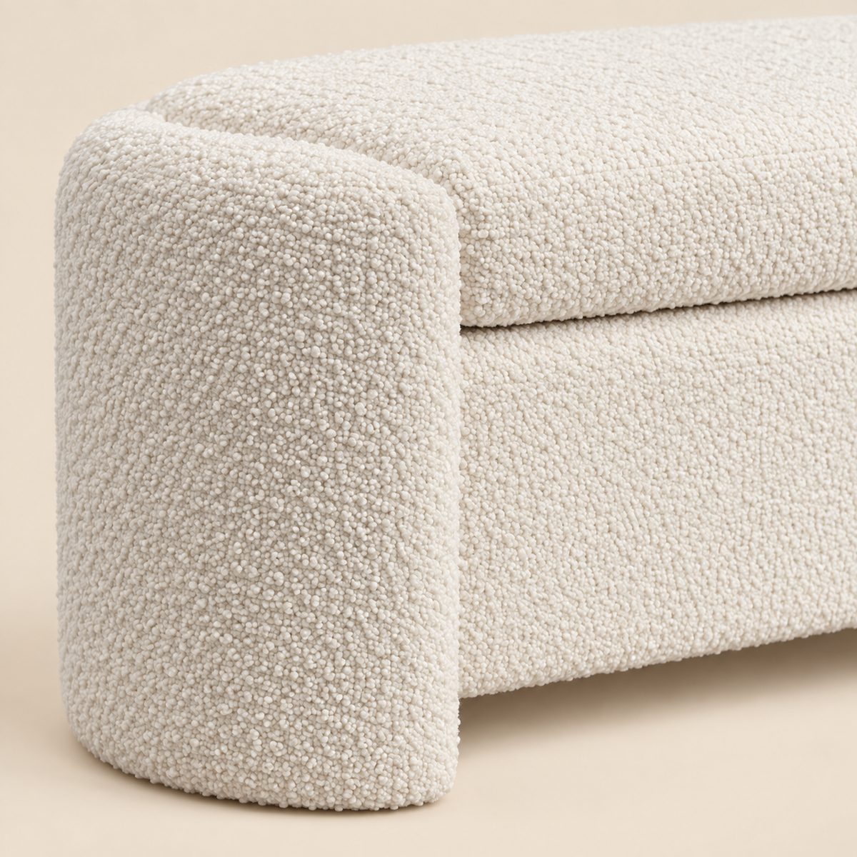 Cove Bouclé Bench