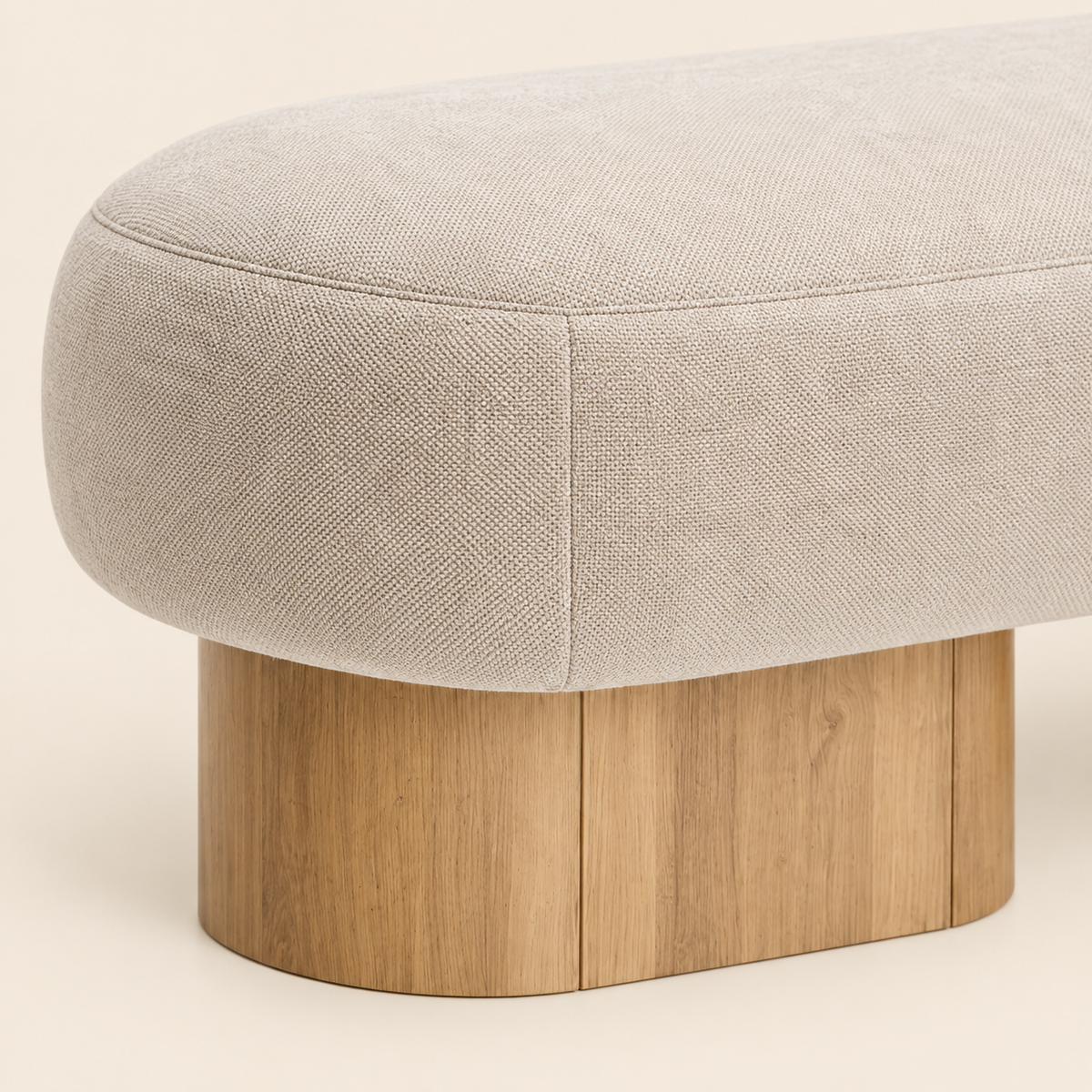 Alba Wood Base Bench